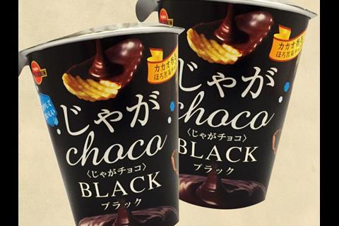 Japan: Chocolate coated potato snack